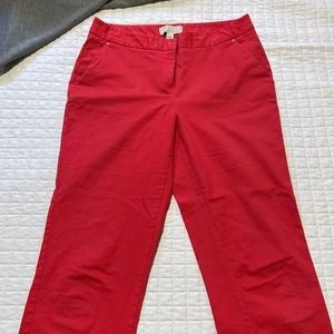 Coral, Cropped Pant. Size 6.